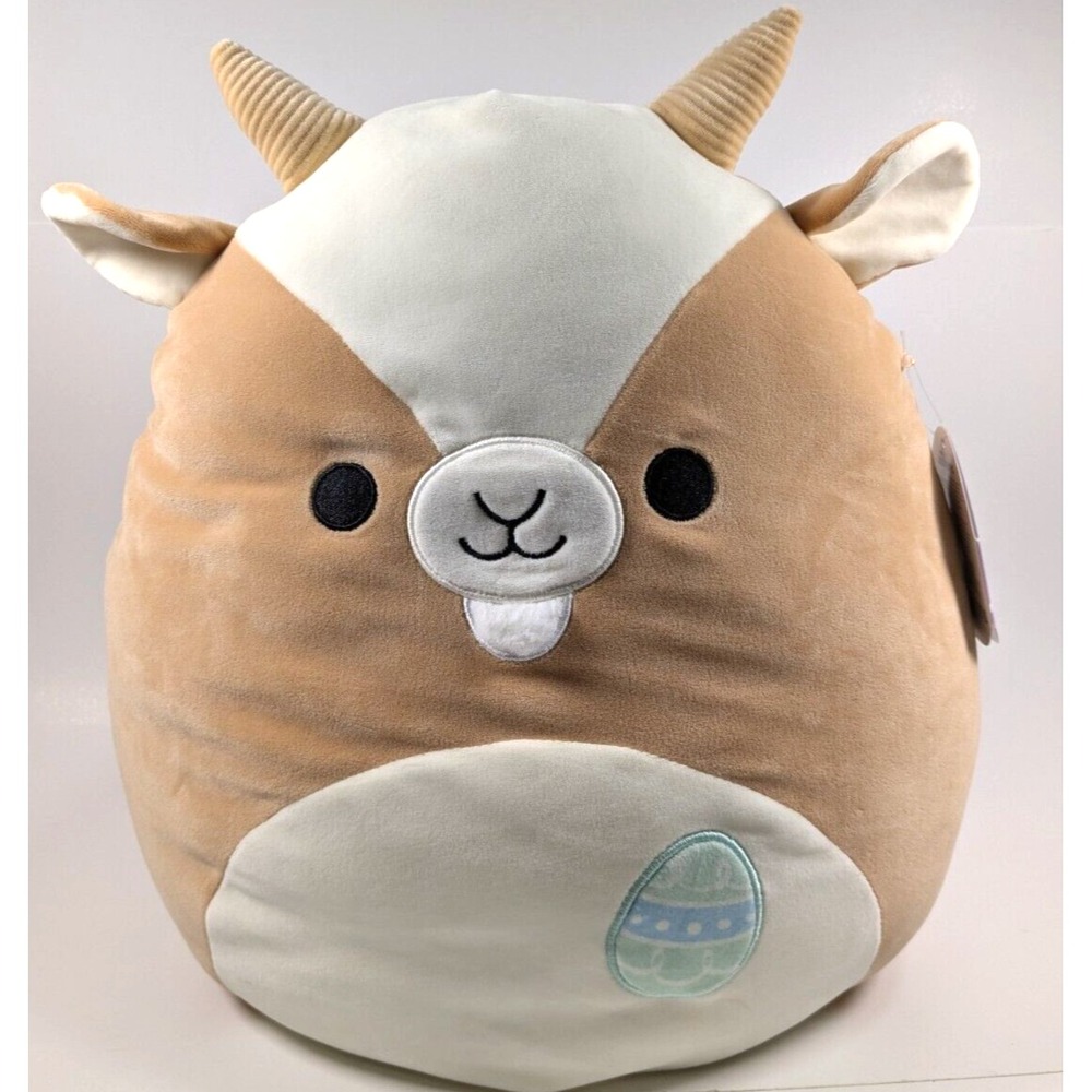 Original Squishmallows Grant The Goat w/ Easter Egg 14" Plush 2024 New w/ Tag